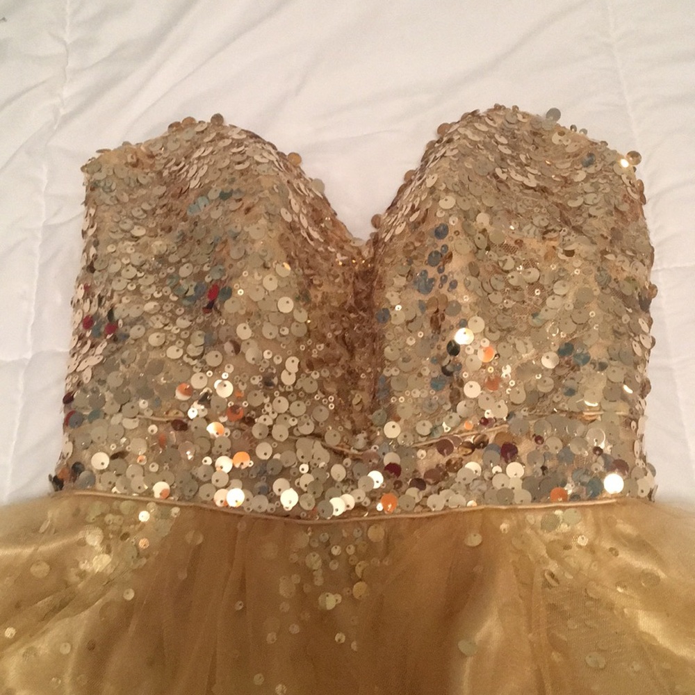 Gold Sequin Dress